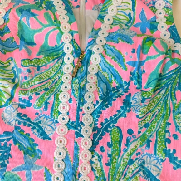 Lilly Pulitzer Delia Stretch Shift Dress Hip Nautic 6 - Picture 11 of 15